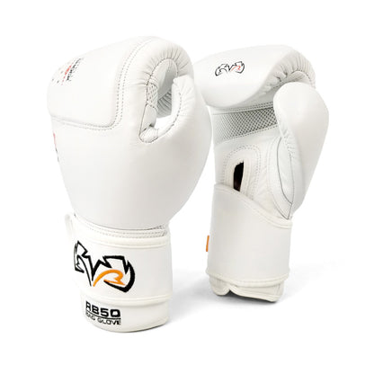 قفازات الملاكمة Rival Boxing RB50 Intelli-Shock Compact Bag Gloves - أبيض