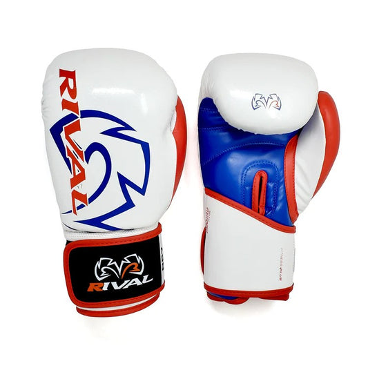 قفازات الملاكمة Rival Boxing RB7 Fitness Plus Bag Gloves - أبيض/أحمر