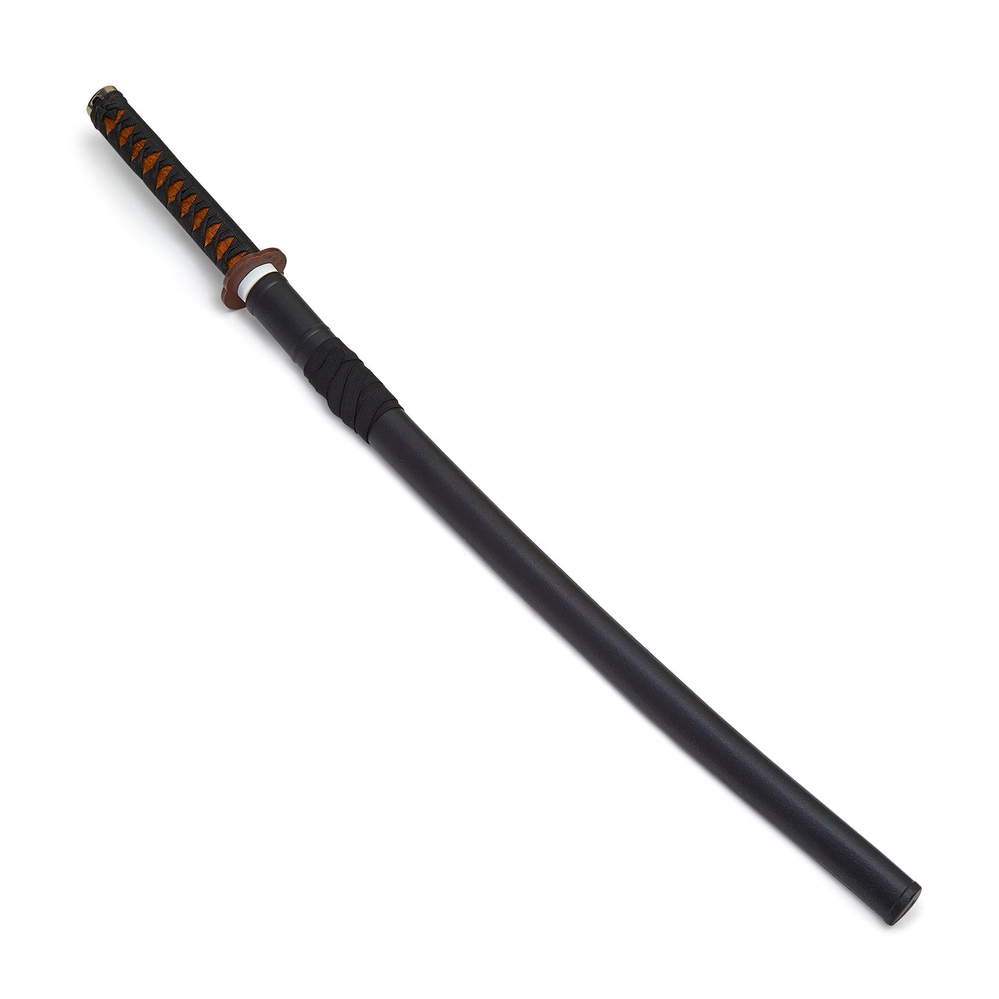 Wooden Roped Bokken With Plastic Scabbard - Red Oak Wood