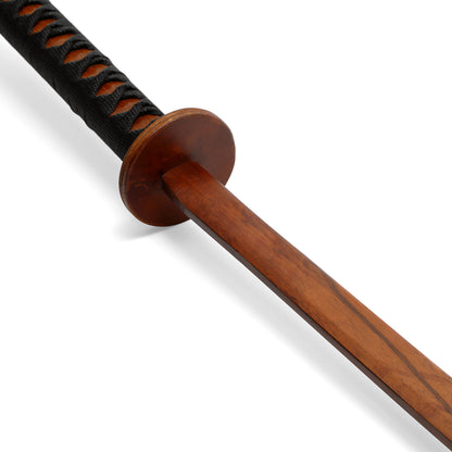 Wooden Roped Bokken With Scabbard  - Red Oak - PRE ORDER