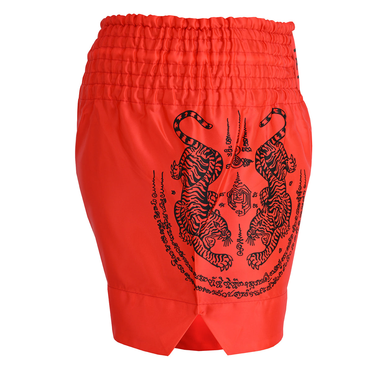 Twin Tiger Satin Muay Thai Competition Fight Shorts  - Red - PRE