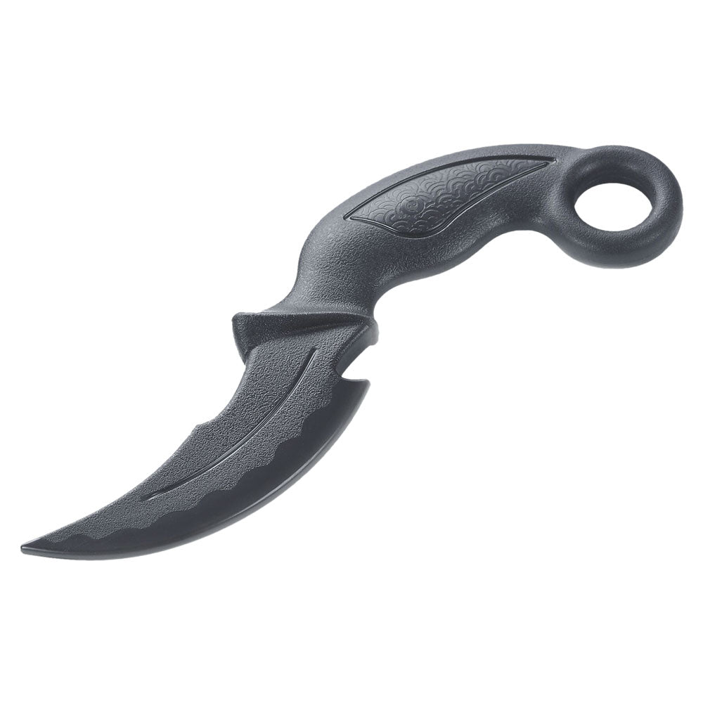 Black Polypropylene "Rhinoceros Horn" Training Knife