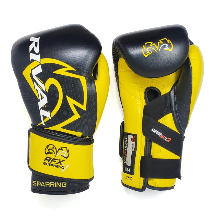 RIVAL RFX- Guerrero Sparring Gloves P4P Edition - Black/Yellow