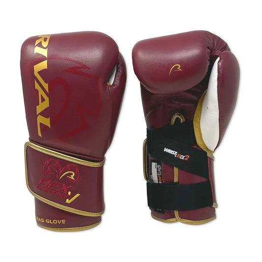 Rival RFX -Guerrero-V Leather  Bag Gloves - SF-H - Burgundy/Gold