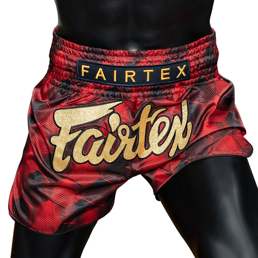 Fairtex "Rodtang" Slim Cut Muay Thai Fight Shorts - Red