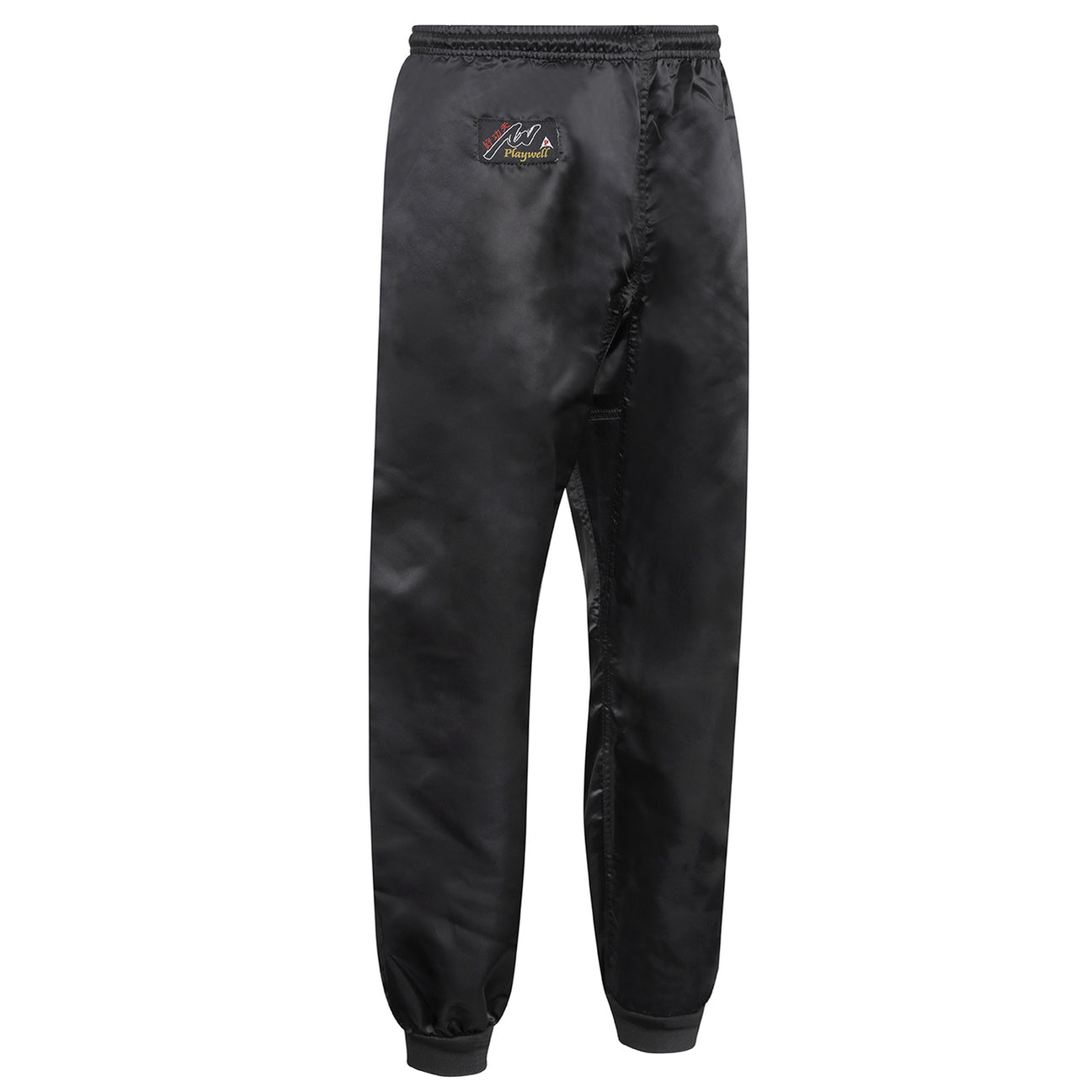 Kung Fu Trousers:Black Satin: Children's