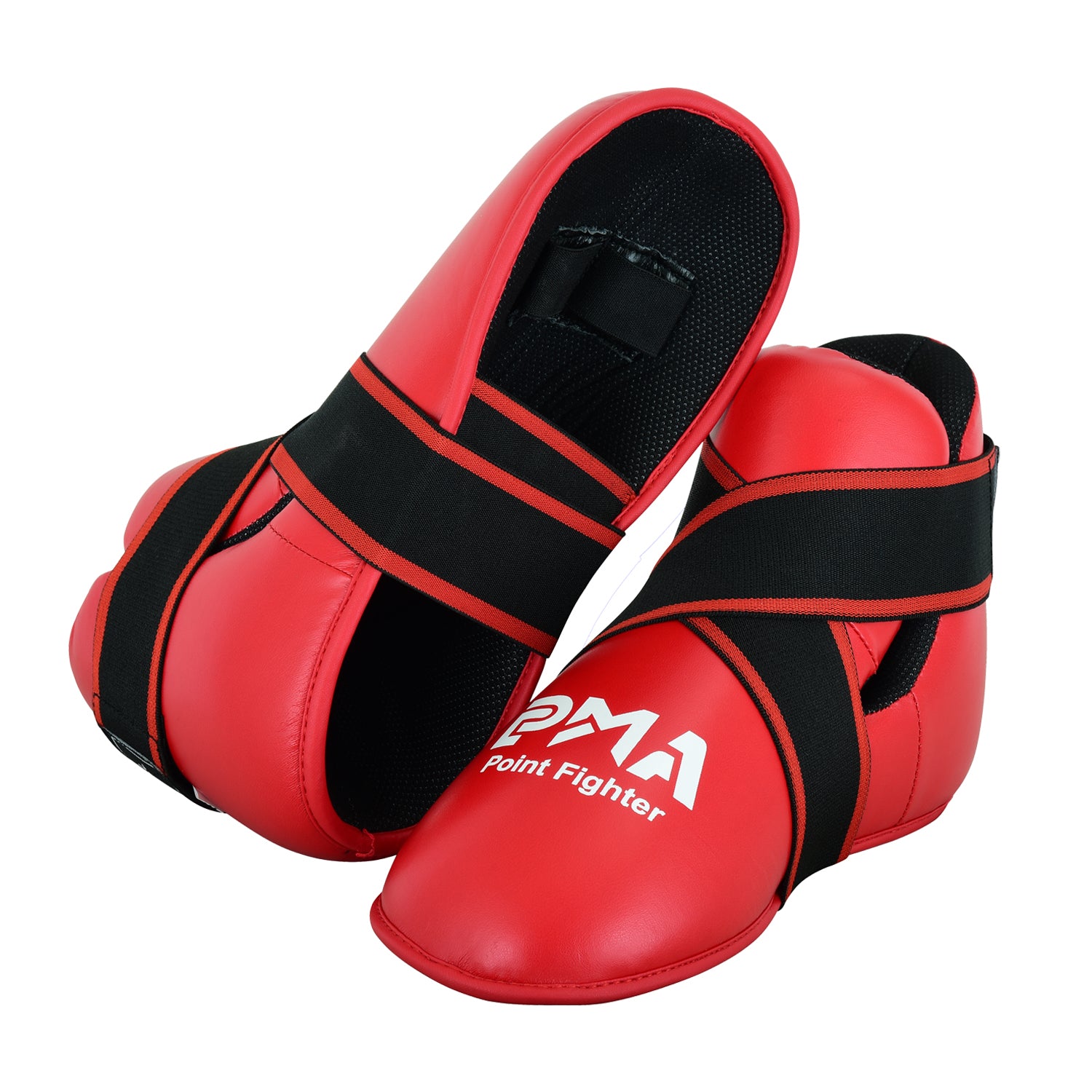 Semi Contact Point Sparring Boots - Red  - New