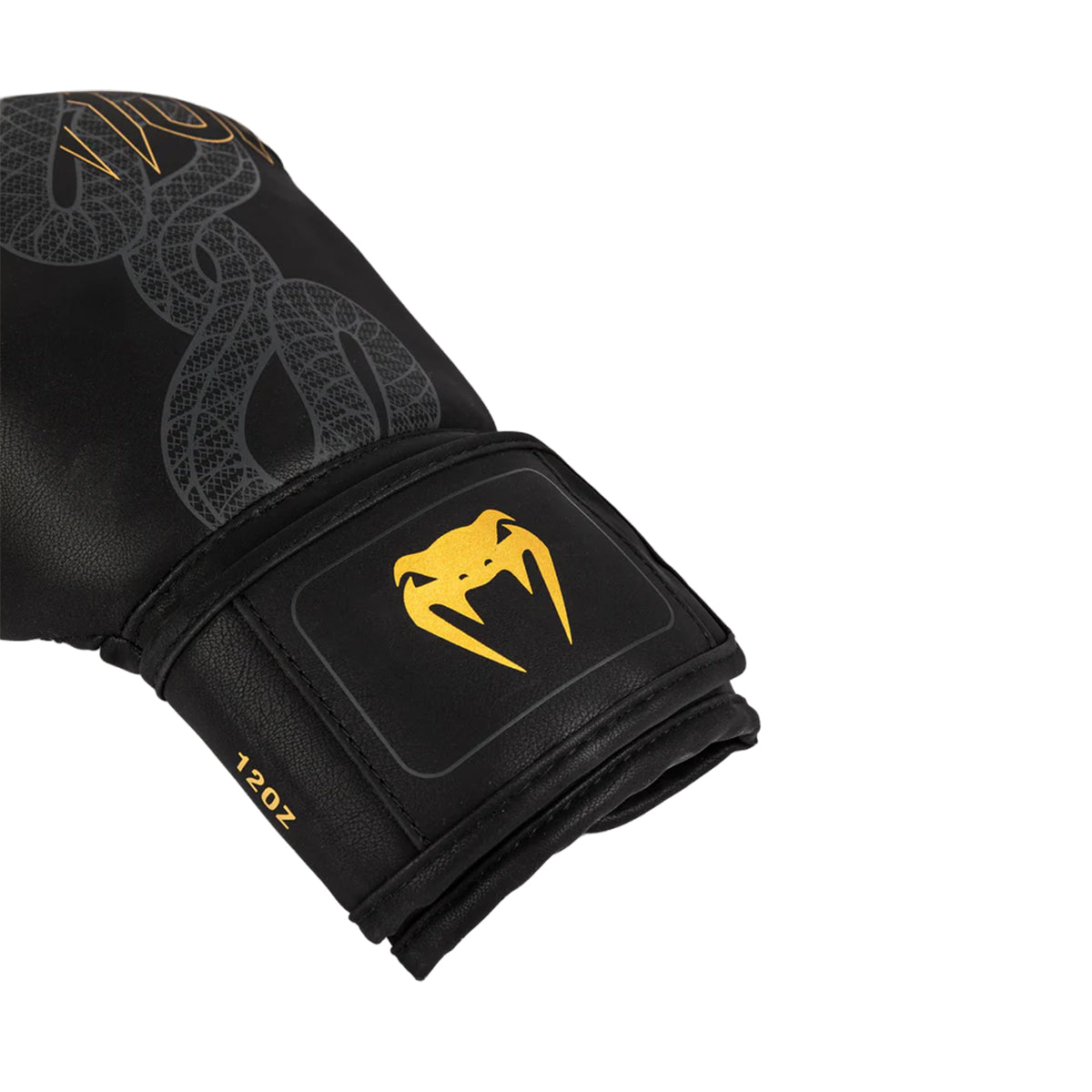 Venum Serpenti Boxing Gloves - Black/Silver/Gold