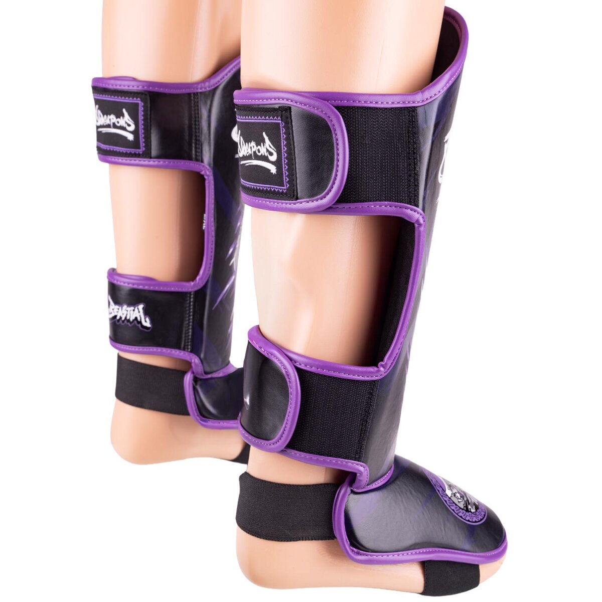 8 Weapons Kids Beastial Panther Muay Thai Shin Guards