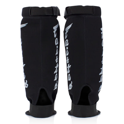 Fairtex SP6 MMA Grappling Shin Pads - White/Black