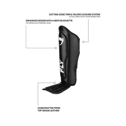 FLY MMA Spectre 2:0 Shin Guards  - Black