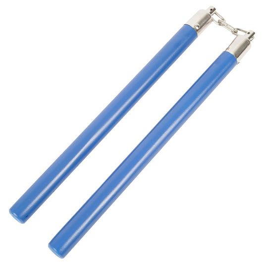 Competition Wooden Speed Nunchucks Chain 11"- Blue