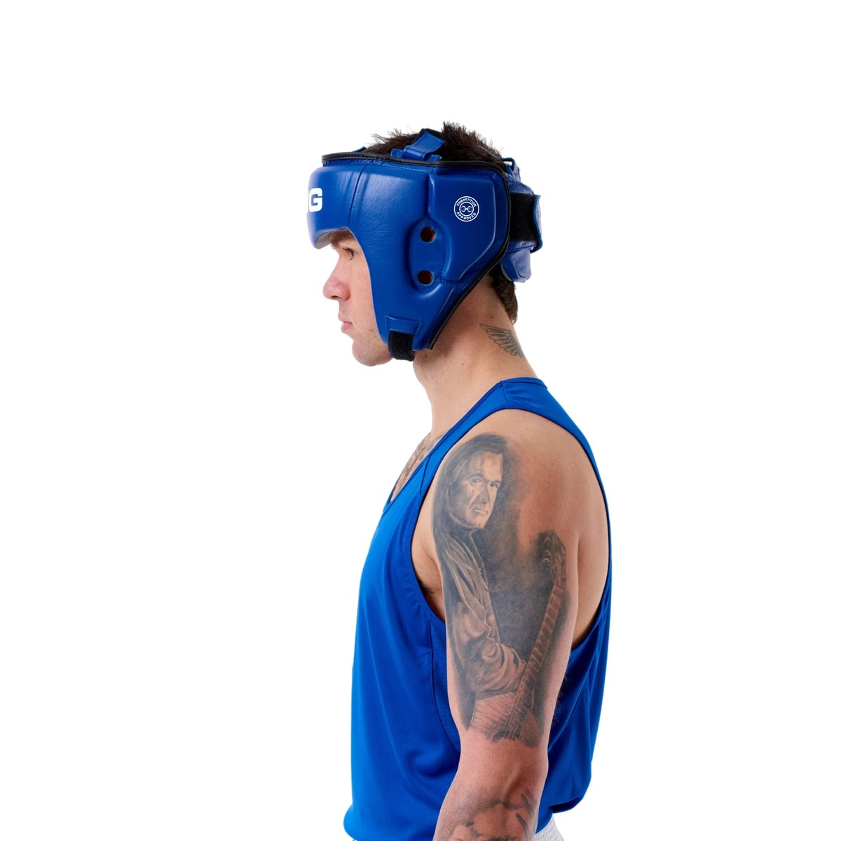 Sting Competition Approved Boxing Open Face Head Guard 2:0 Blue