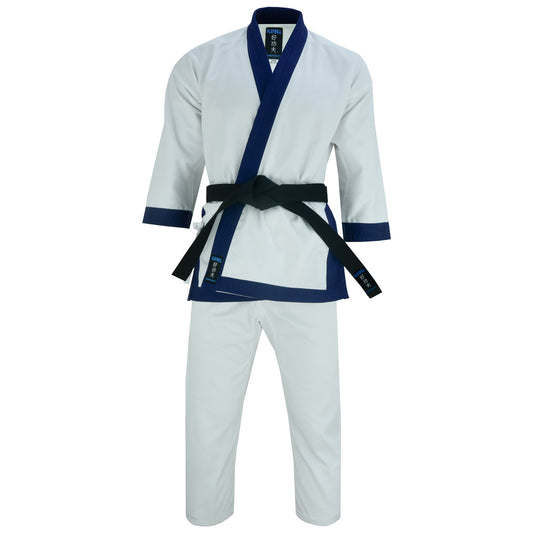 Tang Soo Do Adults Medium Weight 10oz Blue Trim Uniform