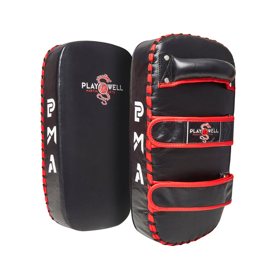 Pro Thai Kick Genuine Leather Pads: Single