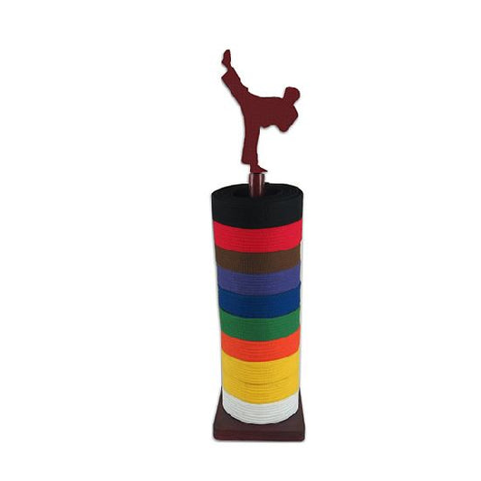 Round Belt Display Stand  With Taekwondo Figure