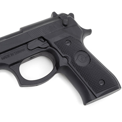 Realistic TP Rubber Hand Gun : Black - E416