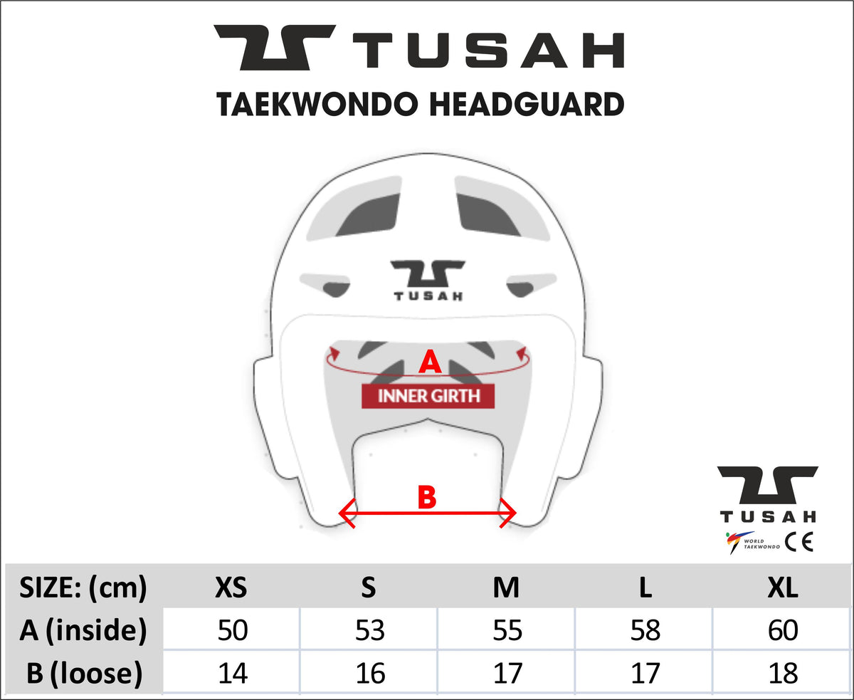 Tusah WT Taekwondo Competition Approved Head Guard
