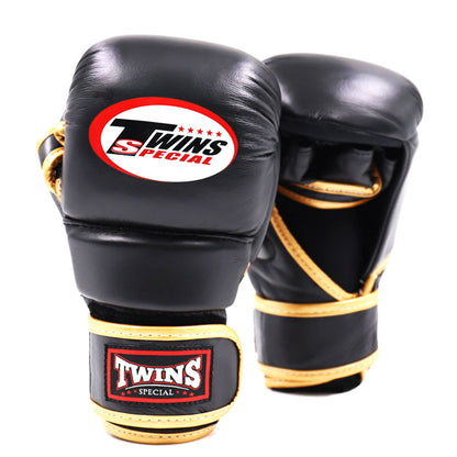 Twins Special GGL14 MMA Sparring Gloves - Black-Gold