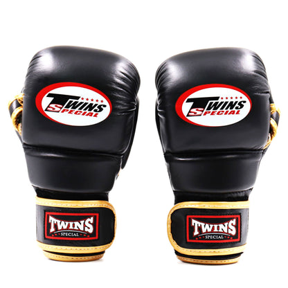 Twins Special GGL14 MMA Sparring Gloves - Black-Gold