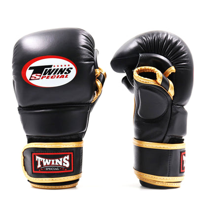 Twins Special GGL14 MMA Sparring Gloves - Black-Gold