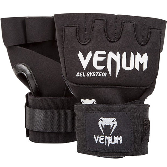 Venum MMA Contact Shock Gel Glove Hand Wraps - Black/White