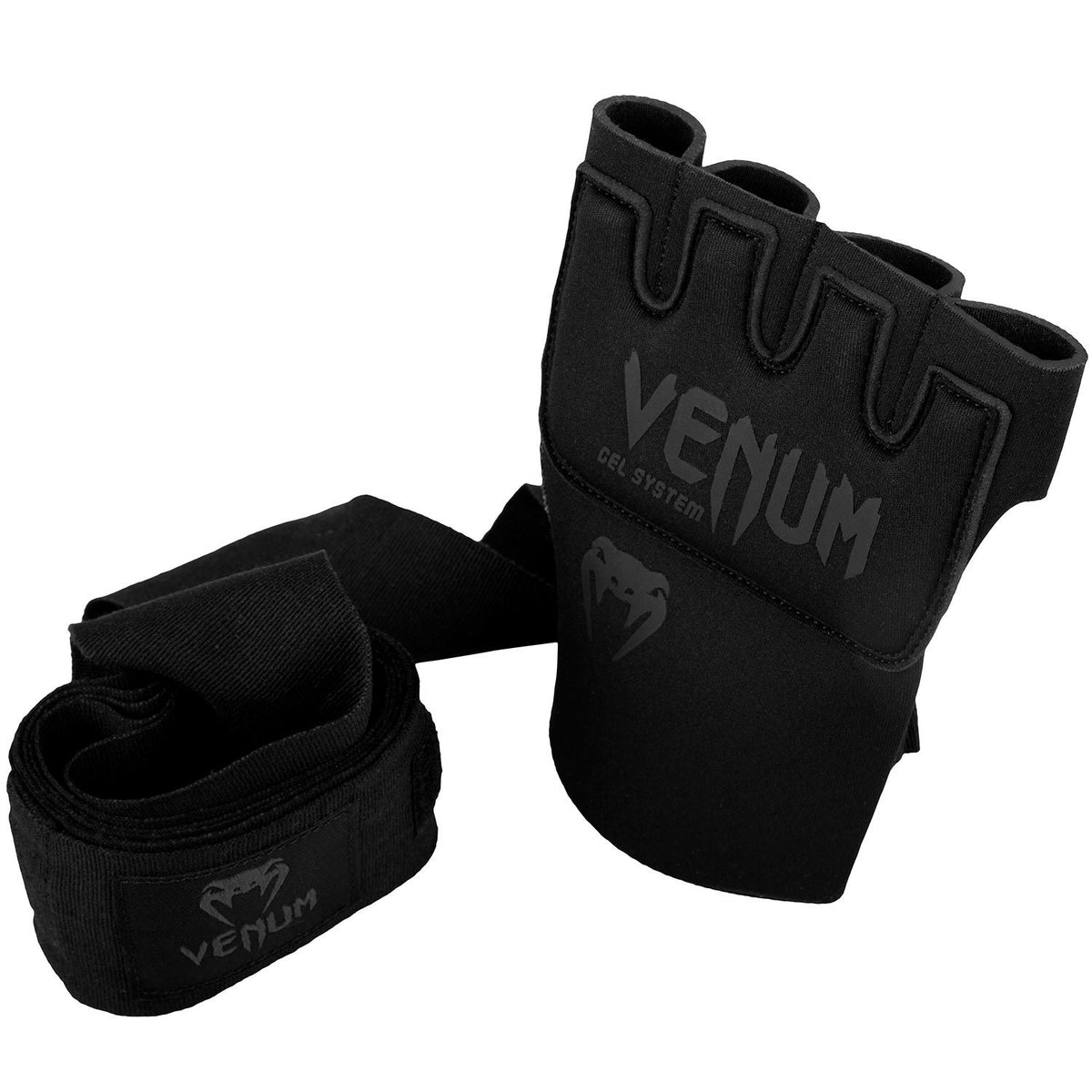 Venum MMA Contact Shock Gel Glove Hand Wraps - Black/White