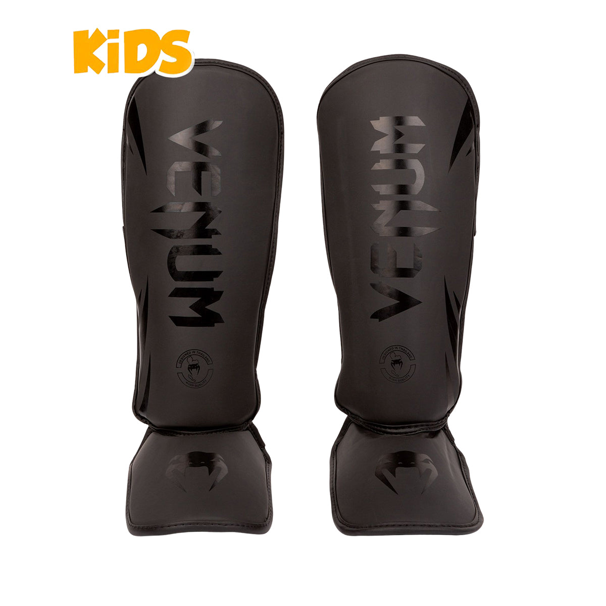 Venum Kids Challenger Shin Guards  - Black