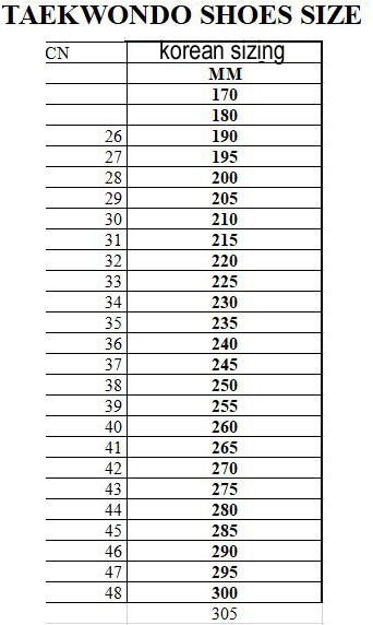 Woosung Ultra Light Taekwondo Training shoes - KOREAN SIZING,