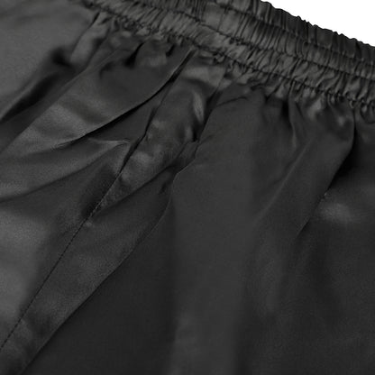Wushu Black Silk Trousers