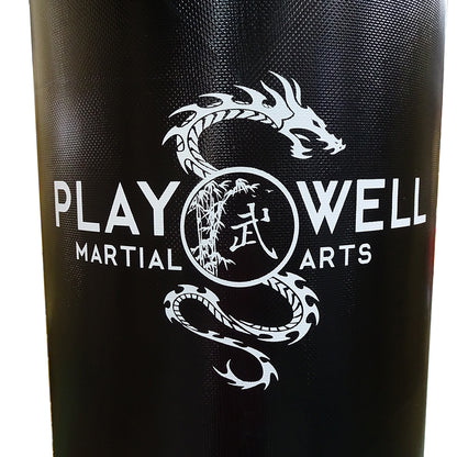 Playwell XXL 6FT Freestanding Punch Bag Black