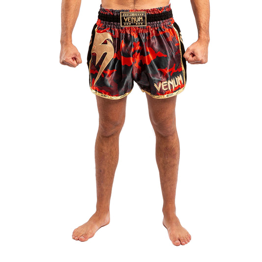 Venum Giant Muay Thai Fight Shorts - Red/Gold