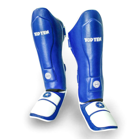 Top Ten WAKO Approved Shin & Instep Guards - Blue